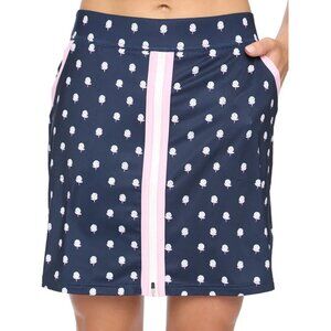 Belyn Key Women's Skirt Small Front Zip Golf Skort Navy & Pink | Color: Blue | S